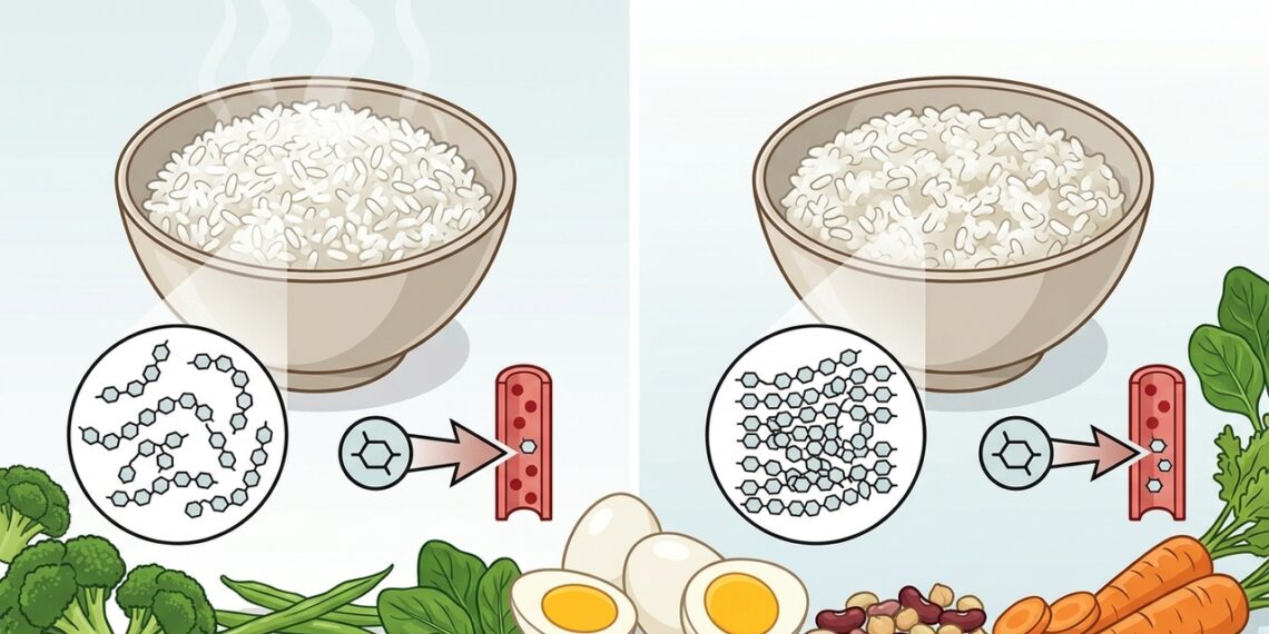 Arroz resfriado e reaquecido: o truque alimentar que pode mudar a resposta da glicose