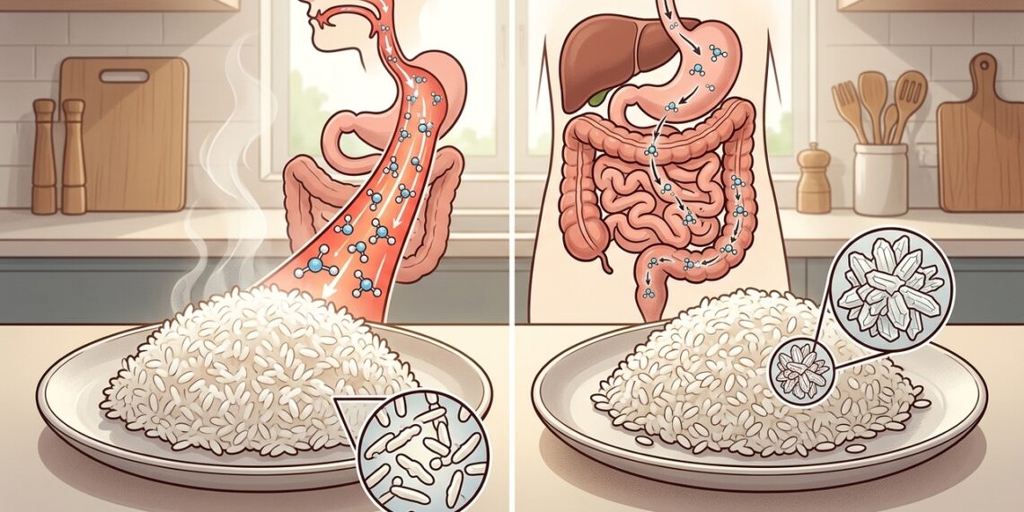 Arroz cozido e resfriado muda a resposta da glicose? O truque alimentar que voltou a chamar atenção pelo amido resistente