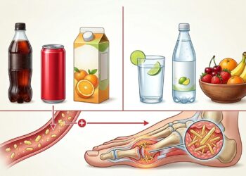 Ácido úrico alto não é só carne vermelha: o alerta do CDC sobre bebidas açucaradas e xarope de frutose