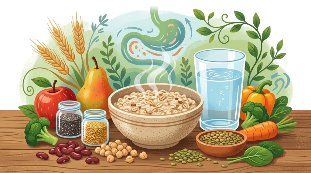 Quais são os efeitos colaterais do excesso de fibras na alimentação?