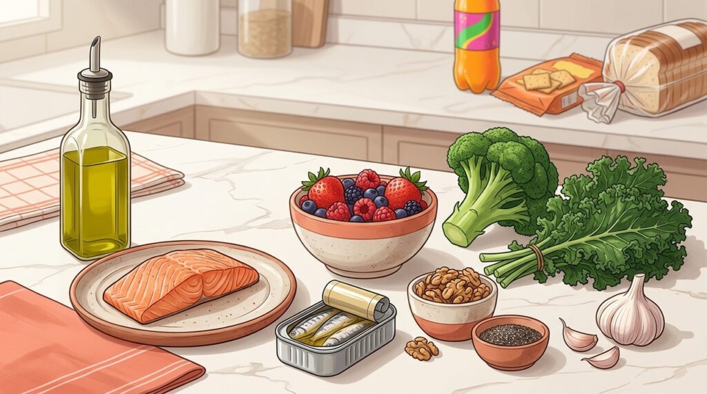 Qual a relação entre alimentação, inflamação e saúde do coração?
