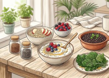 A partir dos 40 anos, a microbiota intestinal melhora com uma dieta rica em fibras e alimentos frescos