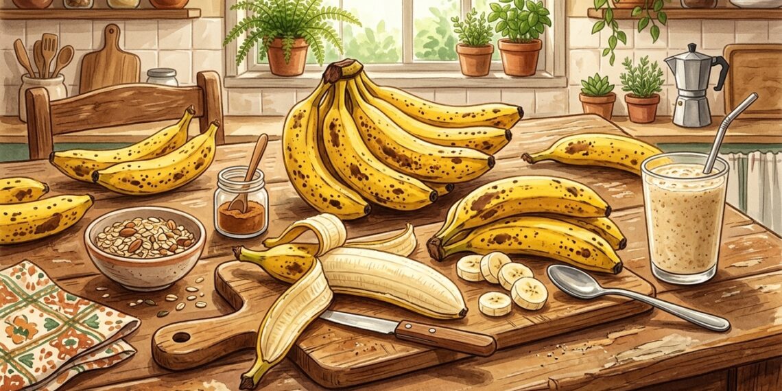 Casca de banana mais madura: por que a fruta inteira é mais nutritiva do que parece