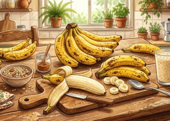 Casca de banana mais madura: por que a fruta inteira é mais nutritiva do que parece