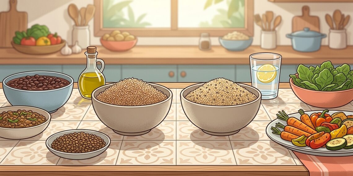 Arroz integral ou quinoa: qual é a melhor opção para controlar a glicemia, as proteínas e a saciedade?