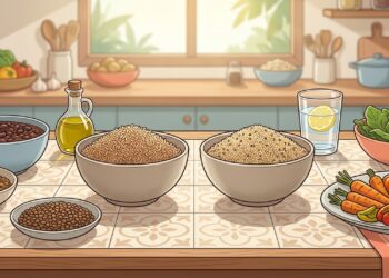Arroz integral ou quinoa: qual é a melhor opção para controlar a glicemia, as proteínas e a saciedade?