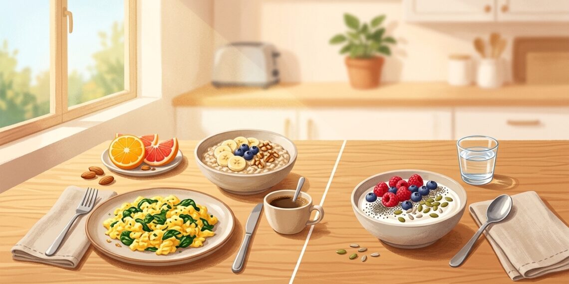 Café da manhã reforçado ou leve: qual é a melhor opção para o metabolismo e a saciedade