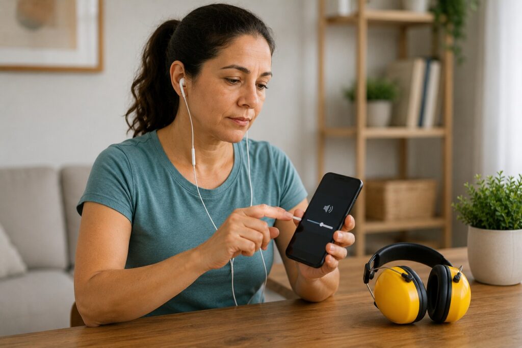 Diminuir o volume e usar proteção auditiva ajuda a prevenir zumbido e perda auditiva.