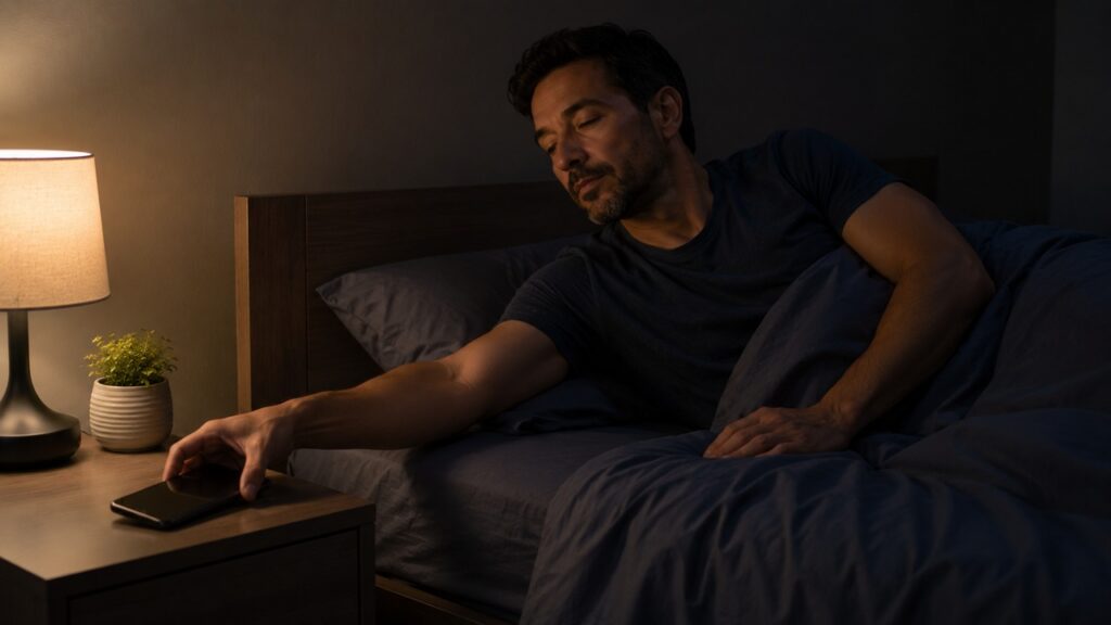 Reduzir estímulos antes de deitar ajuda a manter ciclos de sono mais reparadores.