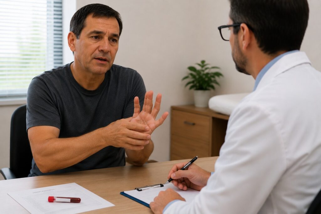Formigamento e cansaço podem ser sinais importantes para investigar vitamina B12 baixa.