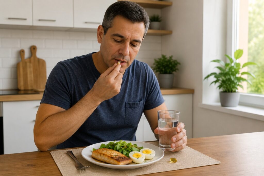 A absorção da vitamina D depende também da digestão de gordura e da saúde intestinal.