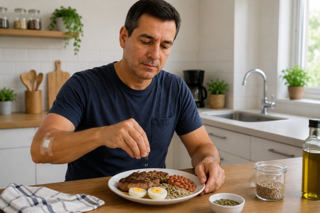 Alimentos ricos em zinco ajudam a apoiar cicatrização, paladar e imunidade.