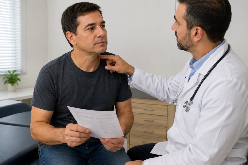 Exames da tireoide ajudam a diferenciar hipertireoidismo de ansiedade e outras causas.