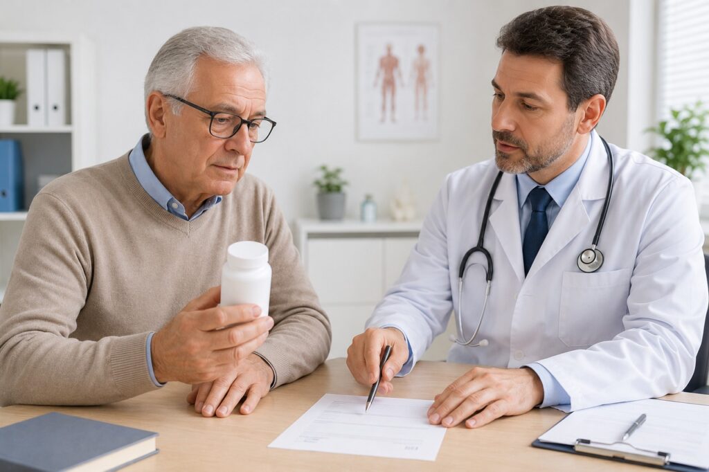 A vitamina K2 foi investigada em estudo clínico, mas suplementos exigem orientação, especialmente com anticoagulantes.