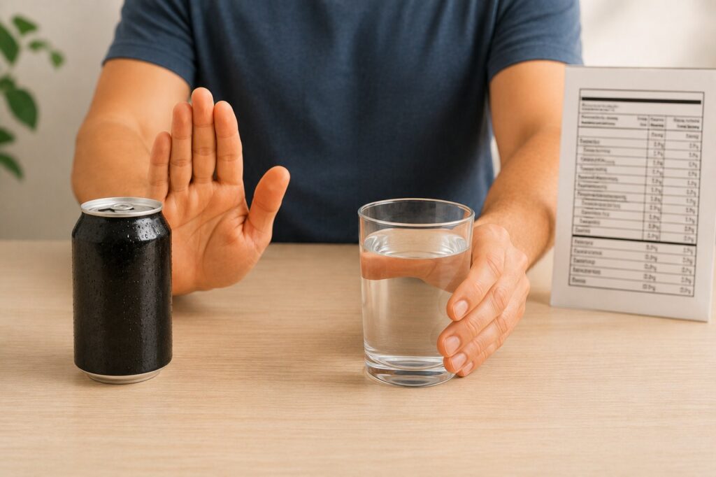 Observar ingredientes e reduzir bebidas açucaradas pode ajudar no controle do ácido úrico.