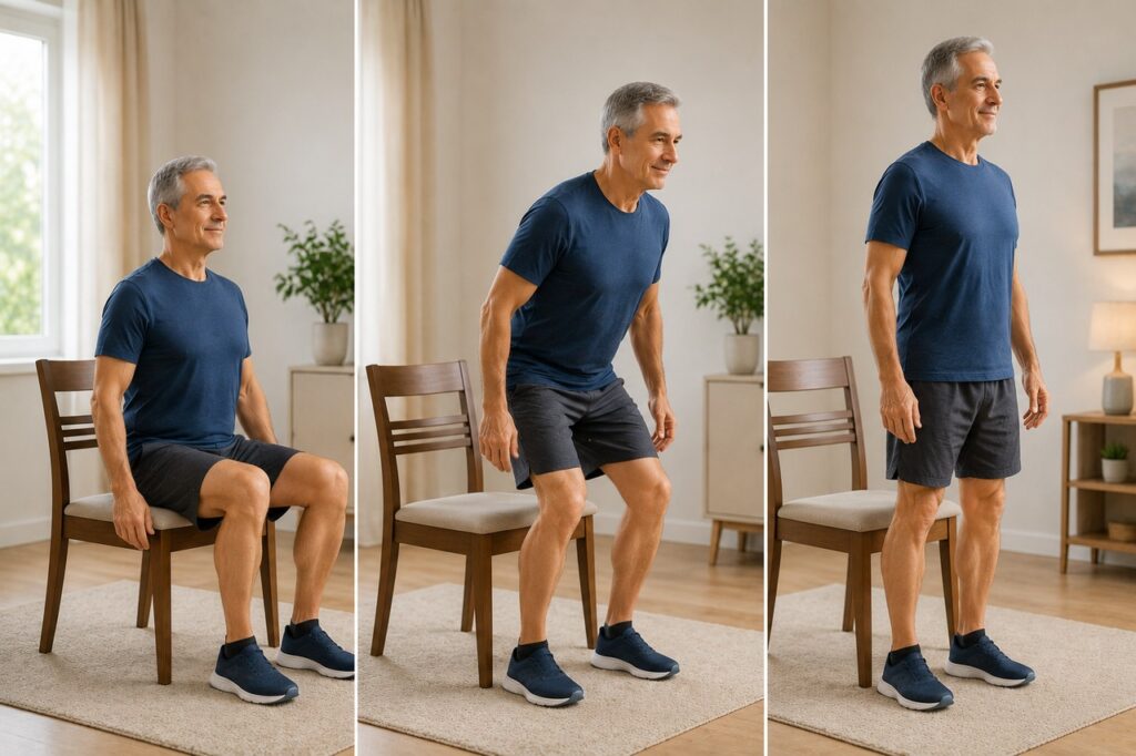 Exercícios simples e bem orientados podem melhorar a função do joelho no dia a dia.