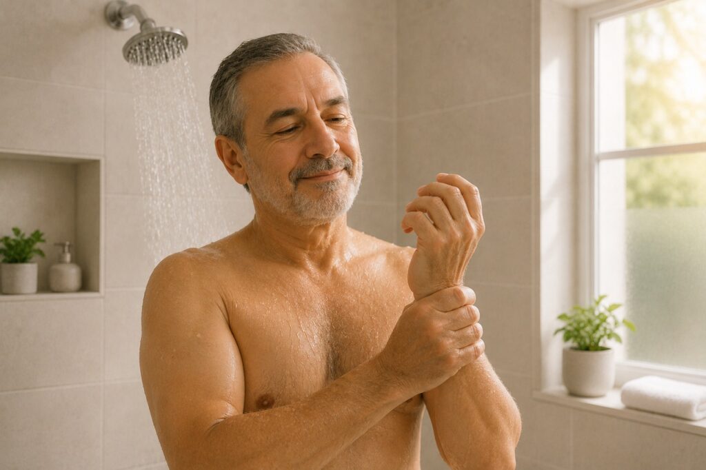 Calor e movimento suave podem aliviar articulações travadas pela manhã.
