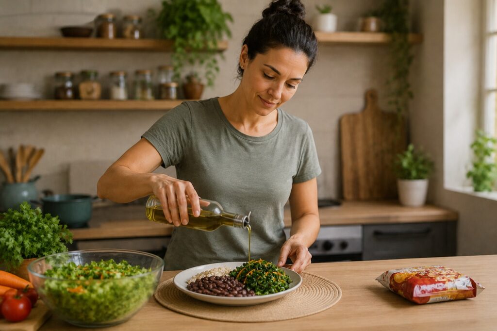 Trocar ultraprocessados por comida de verdade torna a dieta mais favorável ao fígado.