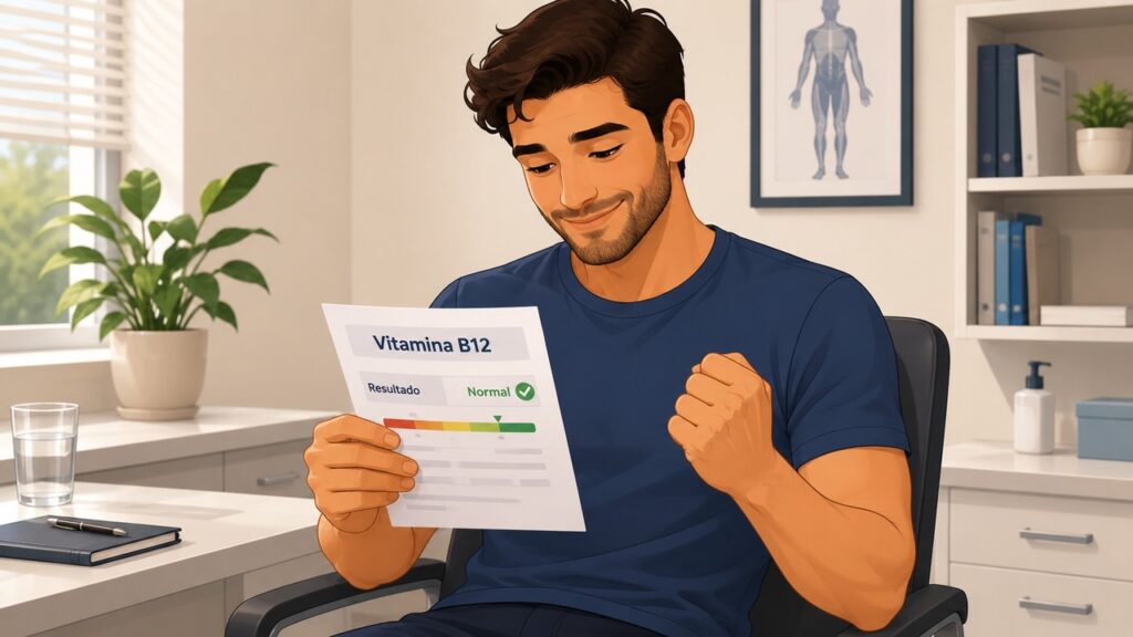 A investigação com exames ajuda a identificar quando a deficiência de B12 está envolvida.