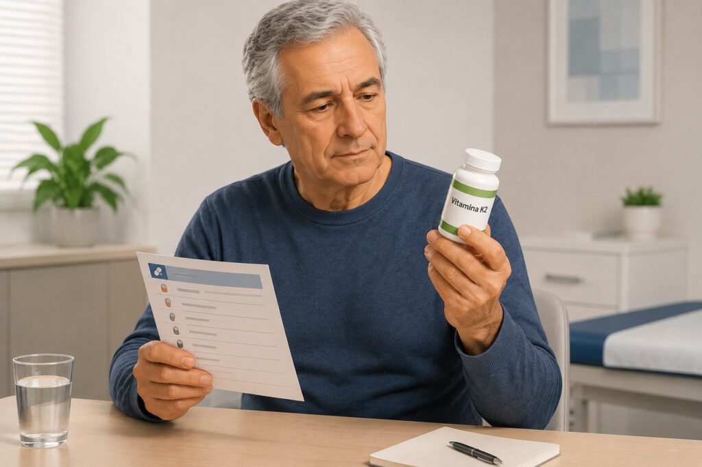 Antes de suplementar vitamina K2, é importante avaliar medicamentos, riscos e causas das cãibras.