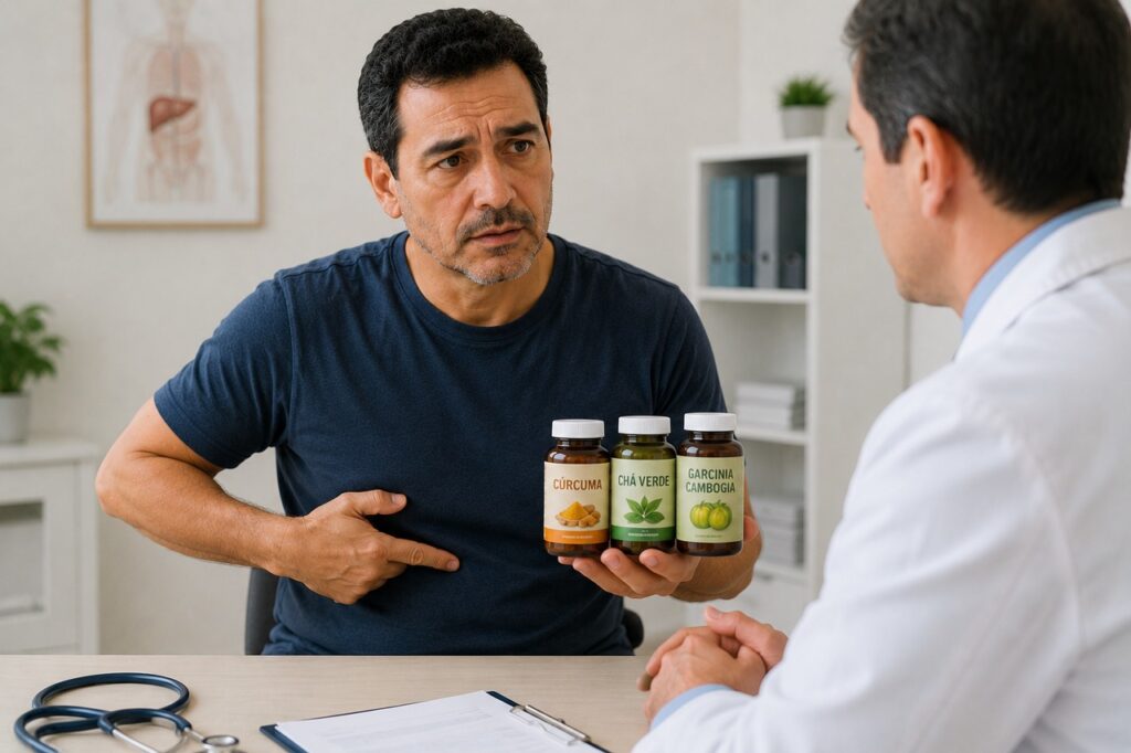 Informar o uso de suplementos ajuda o médico a investigar possíveis alterações no fígado.