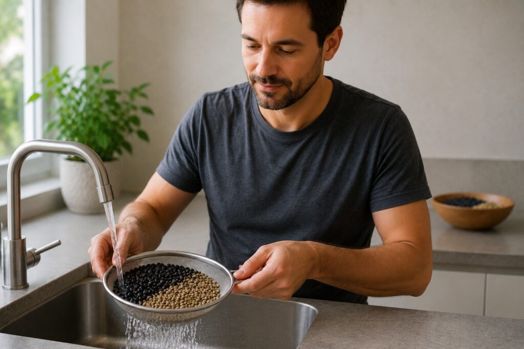 Preparar leguminosas com cuidado facilita a inclusão gradual na rotina alimentar.