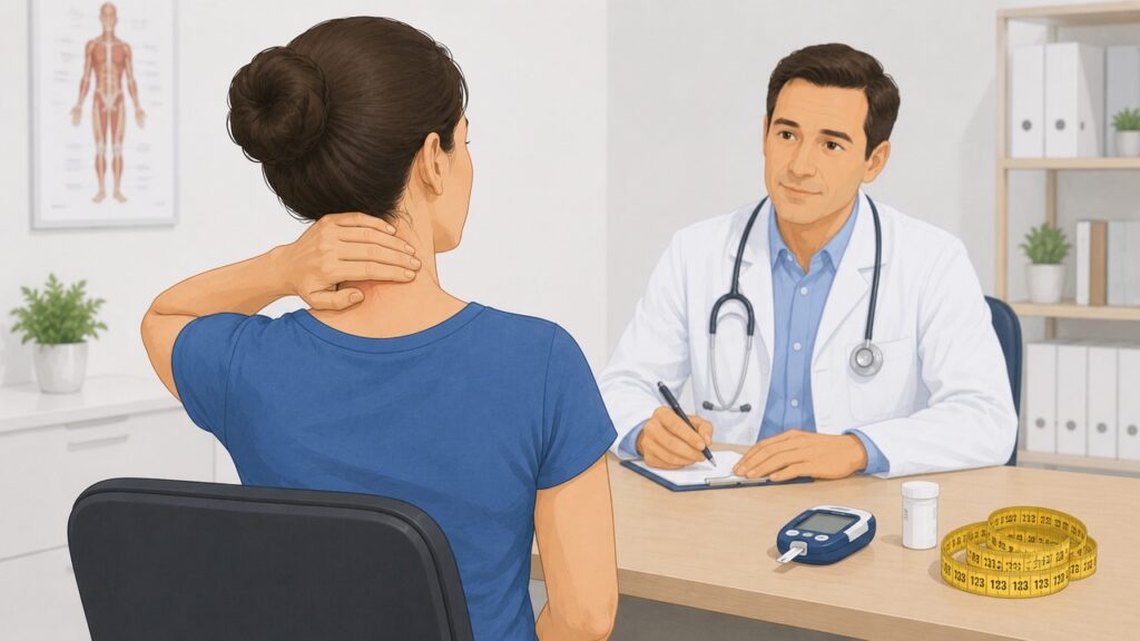 A avaliação médica ajuda a investigar se a acantose nigricans tem relação com resistência à insulina.