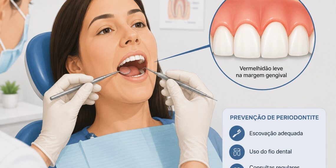 Avaliar a gengiva ajuda a identificar inflamações antes que afetem a sustentação dos dentes.