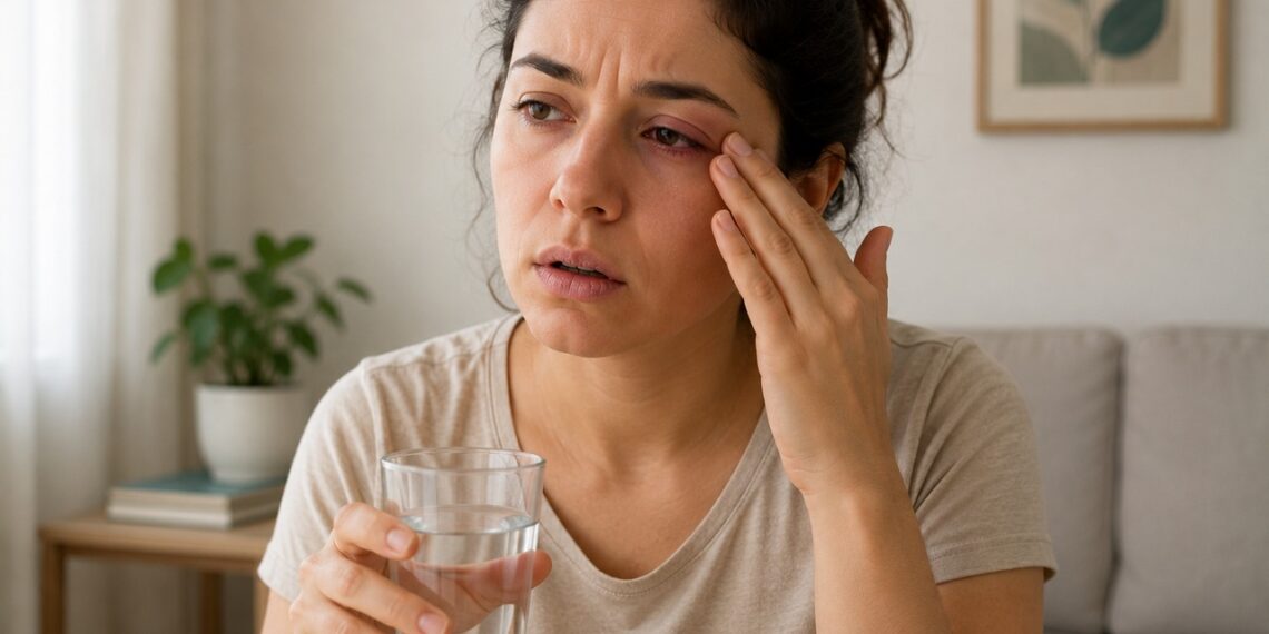 Olhos secos junto com boca seca persistente podem indicar mais do que cansaço visual.