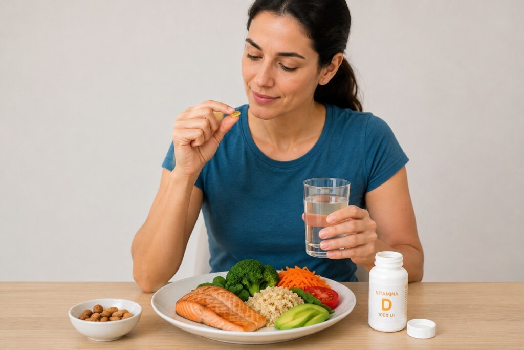 A presença de gordura na refeição pode ajudar o corpo a aproveitar melhor a vitamina D.