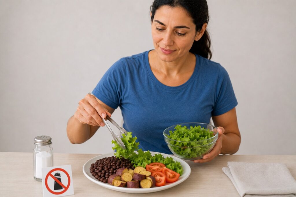 Alimentos ricos em potássio ajudam a compor uma rotina mais favorável à pressão arterial.