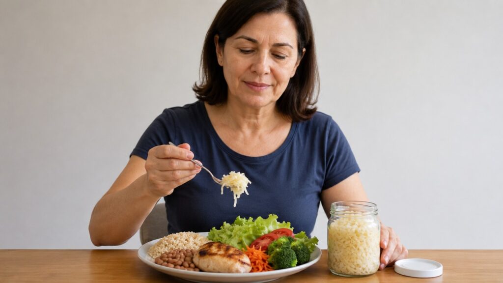 Pequenas porções de fermentados podem ser incluídas com atenção à tolerância e ao teor de sal.