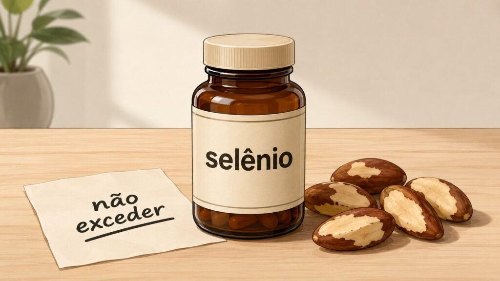 O excesso de selênio pode acontecer quando suplementos e alimentos ricos no mineral se somam.