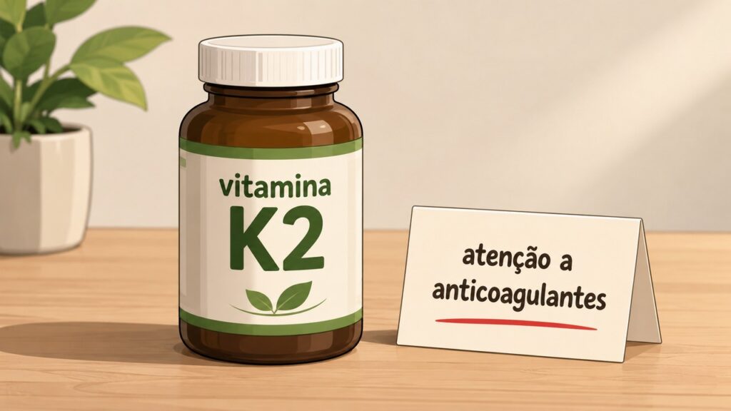 A suplementação de vitamina K2 exige cuidado, especialmente em quem usa anticoagulantes.