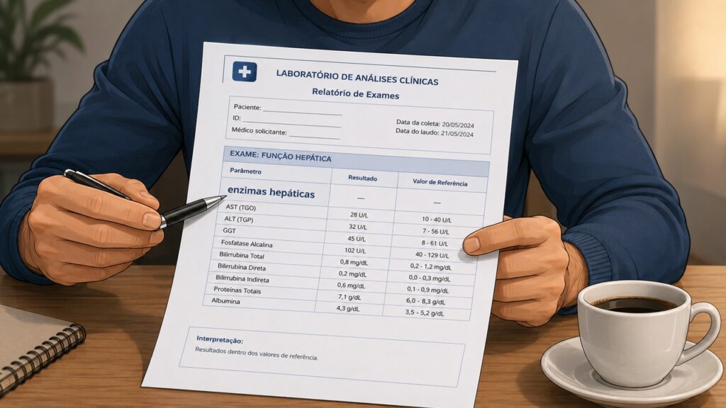 Avaliar enzimas hepáticas exige cautela antes de atribuir melhora a um único alimento.