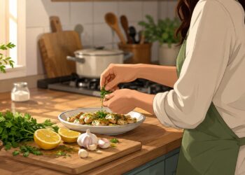 Temperos naturais ajudam a reduzir o sal sem tirar o sabor da refeição.