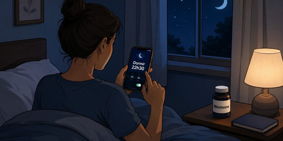Quando o problema é horário do sono, a melatonina pode fazer mais sentido que o magnésio.