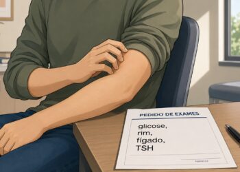 Coceira sem manchas pode indicar a necessidade de investigar causas internas antes de culpar alergia.