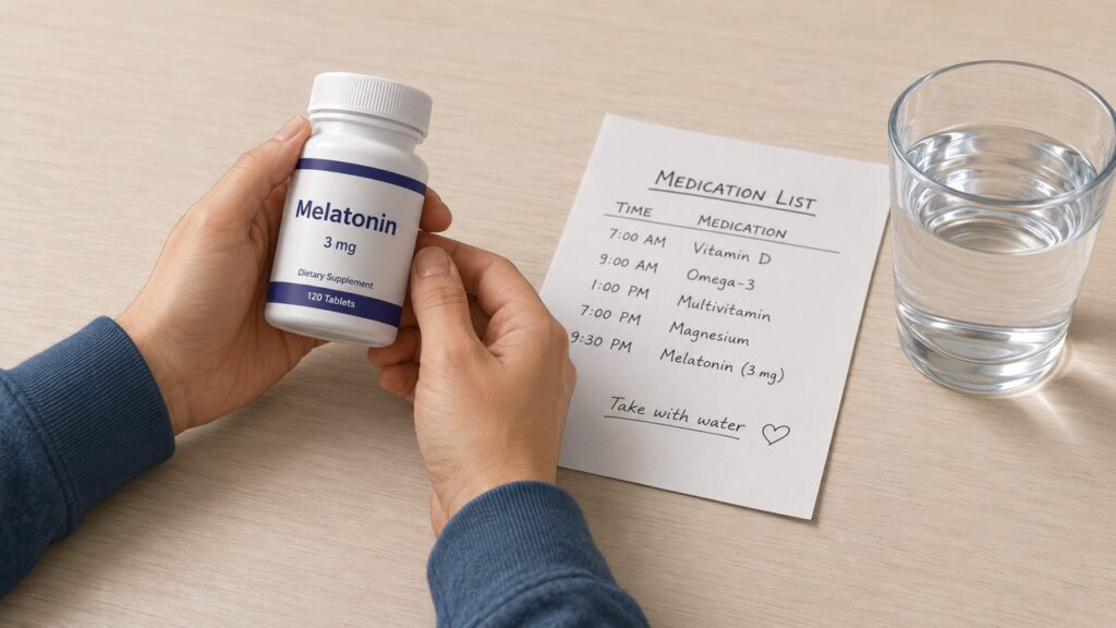 Interações e uso prolongado da melatonina exigem atenção antes de manter o suplemento por conta própria.
