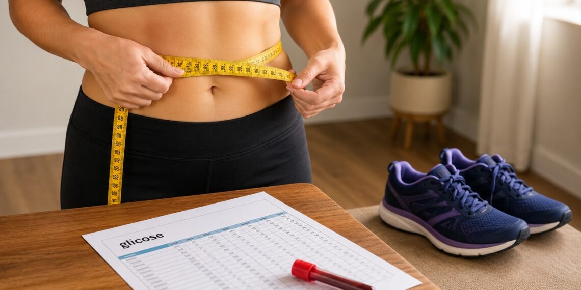 Medir cintura, peso e glicose ajuda a agir antes que o prediabetes avance.