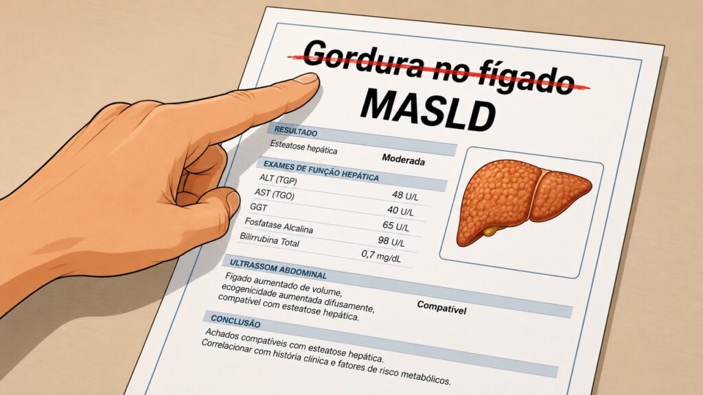 A mudança de nome ajuda a olhar para a causa metabólica por trás da gordura hepática.