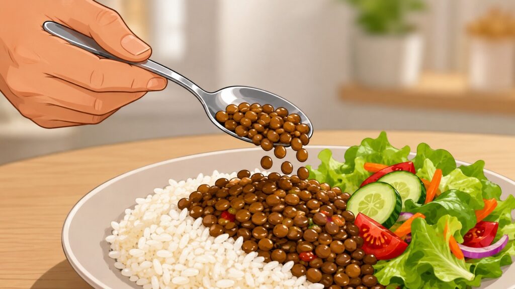 Pequenas trocas no prato aumentam a fibra sem precisar eliminar o arroz da rotina.