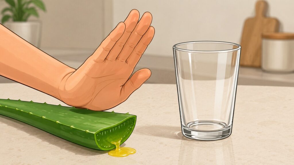 O látex amarelado da babosa é a parte que exige mais cautela em receitas caseiras.