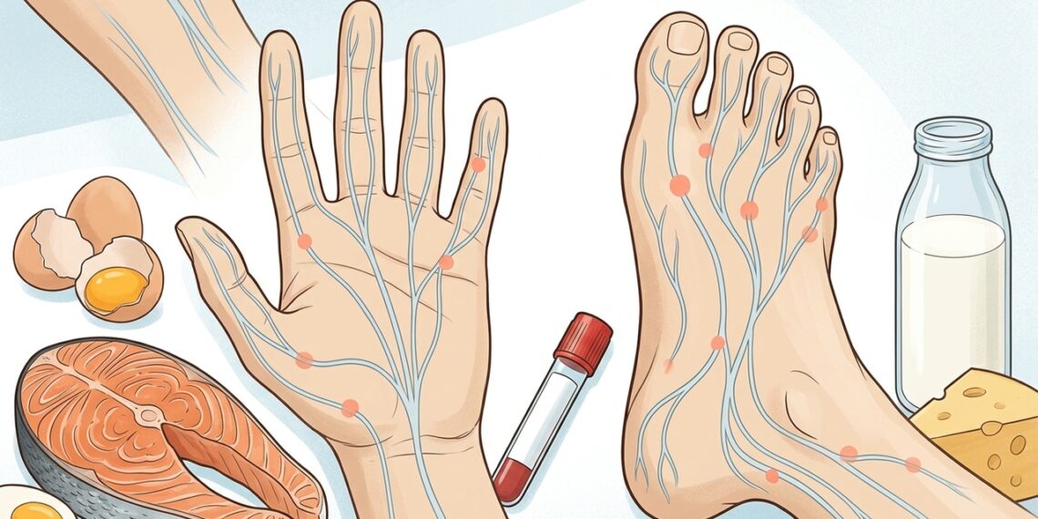 Formigamento nas mãos e nos pés nem sempre é circulação: o nutriente que pode estar por trás