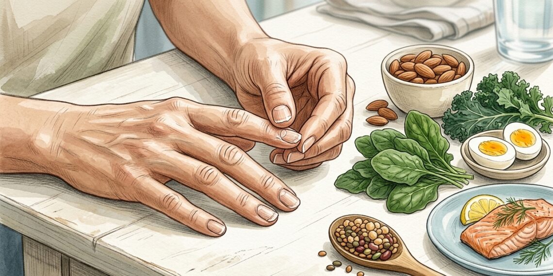 As unhas fracas e quebradiças não se devem apenas à idade, mas também à deficiência de nutrientes e ao contato com produtos químicos