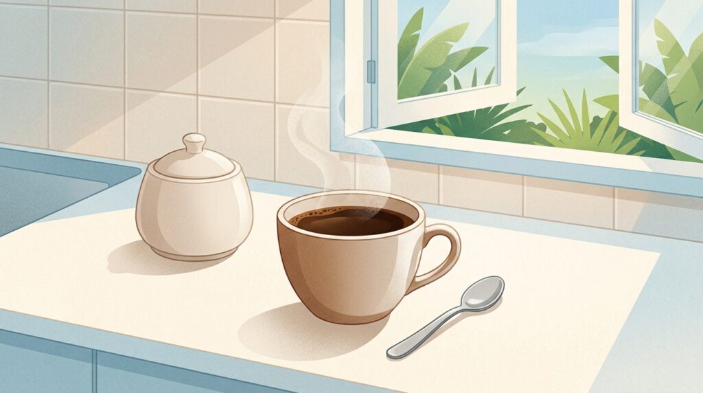 Café com açúcar ou café puro: qual é melhor para a saúde?
