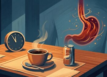 A azia frequente não se deve apenas ao consumo de frituras, mas sim ao excesso de café, refrigerante e refeições tardias