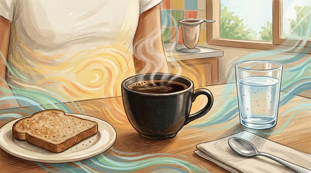 Quais são os efeitos do consumo de café, refrigerantes e bebidas com cafeína em pessoas com gastrite?