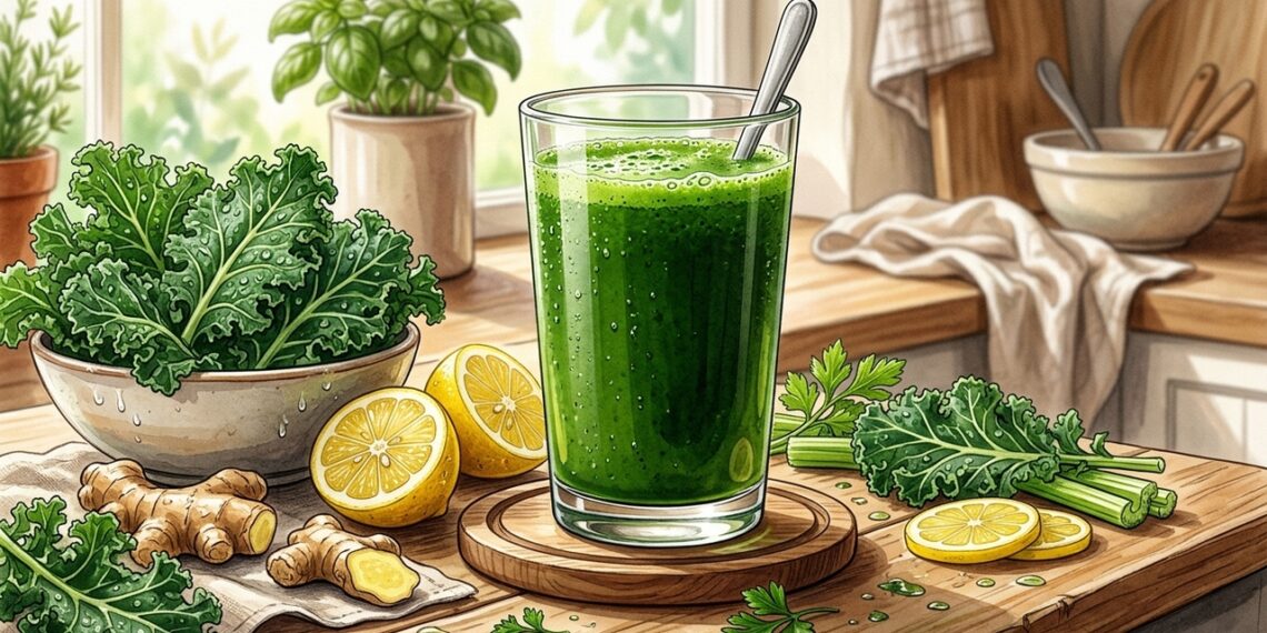 Couve, limão e gengibre: como preparar o suco verde de forma equilibrada