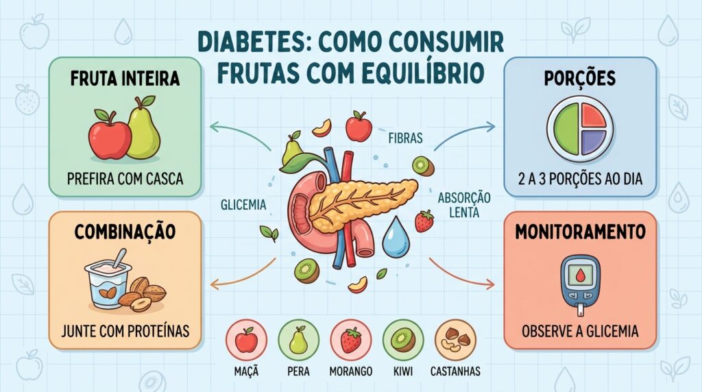 Quatro cuidados ajudam a incluir frutas sem descontrolar a glicemia.